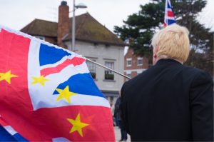 boris johnson UK flag